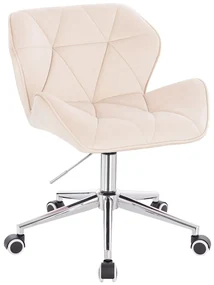 HR111K Scaun Crem Catifea