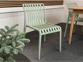 Scaun din plastic TREGO, verde