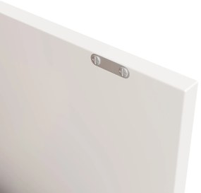 Masă de bar rotativă 360° cu 2 sertare și dulap cu ușă glisantă, Alb | Aosom Romania