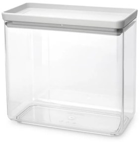 Cutie de depozitare Brabantia Tasty+ Stackable 1008876, 3,5 L, Sigiliu din silicon, Fara BPA, Gri deschis