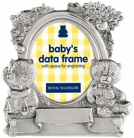 Rama foto Baby Data Staniu 6X9 cm Royal Selangor