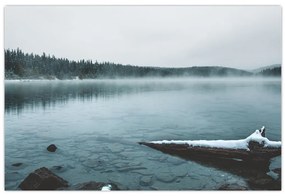 Tablou - lacul nordic înghețat (90x60 cm)