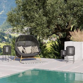 Scaun dublu din răchită Holand