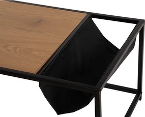Măsuță de cafea neagră/în culoare naturală cu aspect de lemn de stejar 60x99 cm Bayen – Bonami Essentials