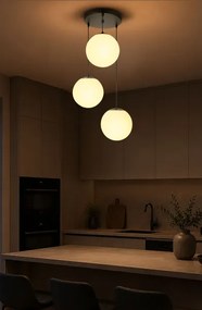BRILAGI - Lampă suspendată pe cablu POLOS 3xE27/40W/230V Ø 42 cm negru