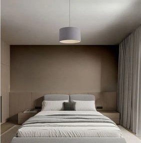 Lustra suspendata cu abajur gri SYRIN