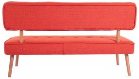 Canapea 2 Locuri, Lemn Solid, Westwood Loveseat, Caramiziu