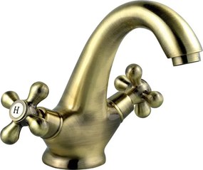 Baterie lavoar Ferro Antica bronz antichizat cu dubla comanda