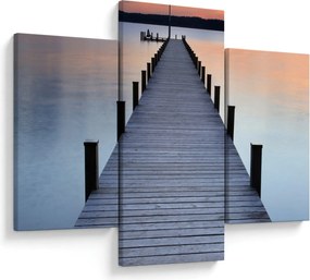 Tablou - Ponton de la Lacul Starnberger, Bavaria, Germania (90x60 cm)