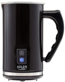 Aparat pentru spumat lapte Adler AD 4478, 500W, 240 ml, Acoperire antiaderenta, Protectie STRIX, Otel negru