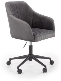 Scaun de birou Fresco velvet gri H91 cm