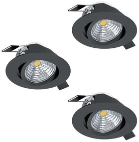 SET 3x corp de iluminat LED încastrat dimabil SALICETO LED/6W/230V Eglo 900747