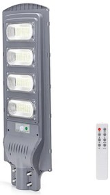 Aigostar - Lampadar LED stradal solar cu senzor LED/200W/3,2V IP65 6500K + Telecomandă