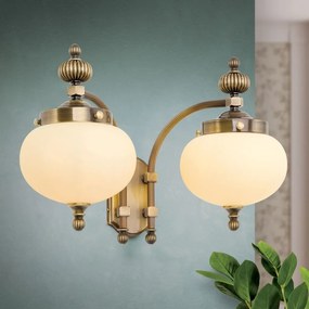 Aplica de perete stil clasic Nostalgie 2L down alama antique/champagne