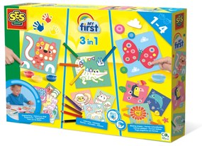 My first - Set pictura cu degete, colorare si lipirea formelor 3 in 1