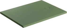 Cadita de dus compozit Omnires AquaRock M+ dreptunghiulara verde olive mat 90x120 cm