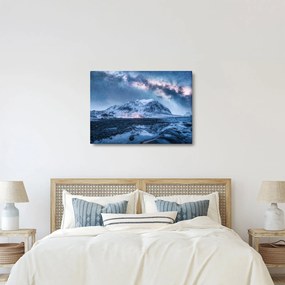 Tablou cu munți și ceul cu stele (70x50 cm)