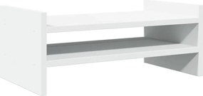 vidaXL Suport pentru monitor, alb, 50x27x20 cm, lemn prelucrat