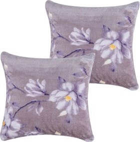 decoDoma Set de 2 fețe pernuțe din micropluș DAGMAR 40 x 40 cm
