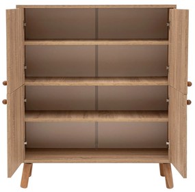Mobilier pentru hol Maluxe 984 (Stejar sonoma + Piatră). 1089078