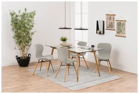 Scaune de dining bej/natural 2 buc. Batilda – Actona