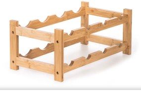 Raft pentruvinuri G21  din bambus, 8 sticle, S