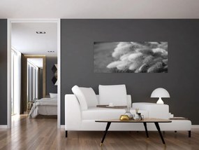Tablou - iarbă de coadă de iepure pe masă (120x50 cm)