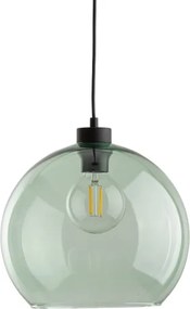 Pendul pe cablu CUBUS 1xE27/15W/230V negru/verde fumuriu