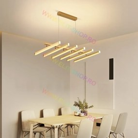 Lustra LED Cu Telecomanda, Elit's Esn1798-6-GD, 144W, GOLD