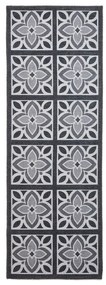 Covor tip traversă gri închis lavabil 76x230 cm Victoria Grey – Think Rugs