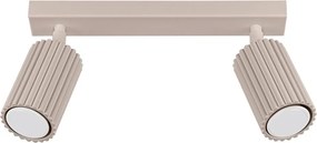 Spot taupe din metal 6,5x30 cm Gleam – Sollux