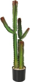 HOMCOM Plantă artificială de interior 111 cm, cactus artificial în ghiveci, pentru casă, birou, living, dormitor, verde | Aosom Romania