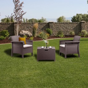 Set mobilier de grădină Venus Balcon, maro