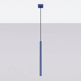 Sollux SL.2125 - Lustră suspendată pe cablu PASTELO 1xG9/8W/230V albastră