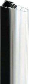 Profil pentru usa cabina de dus, incastrata, negru mat, 195 cm, Sistem Prizma Negru mat