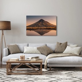 Tablou oglindirea muntelui Taranaki, Noua Zeelanda (90x60 cm)