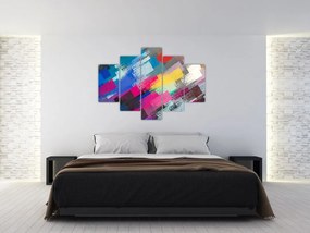 Tablou - Dungi colorate cu pensula (150x105 cm)