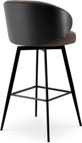 Scaun de bar design elegant LUX Camerota, Scalea grey