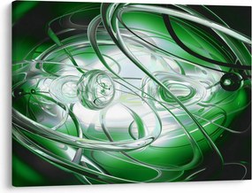 Tabloul abstract verde (70x50 cm)