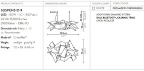 Lustra LED design Art Deco realizata manual Cordoba