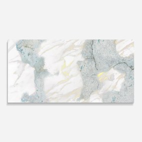 Panou Sticla Bucatarie, 60x120cm, Protectie aragaz, Antistropi, Termorezistent, Abstracte, Marble, Light Blue Gold