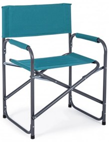 Scaun pentru gradina, Olbia, Bizzotto, 55x47x78 cm, pliabil, otel/poliester, turcoaz