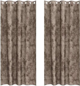 vidaXL Cortine din catifea 2 pcs Cappuccino 260 x 140 cm Catifea