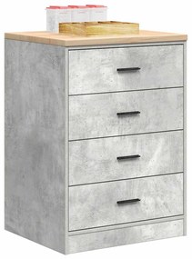 vidaXL Dulap depozitare garaj Beton Gri 60x51x85 cm lemn masiv de pin