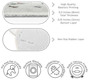 Covor de joacă pentru copii lavabil ø120 cm Big World – Mila Home