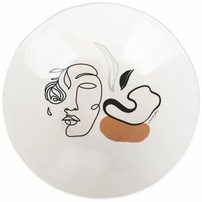 Bol din ceramică pentru salată VDE Tivoli 1996 Face to Grey, ø 31,5 cm