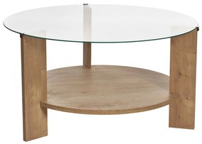 Măsuță cafea Claro (Stejar safir + sticlă). 1127459