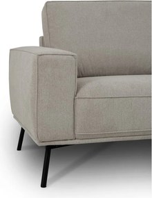 Colțar grej cu tapițerie din chenille (cu colț pe partea dreaptă/în formă de ”L”) Amsterdam – Scandic