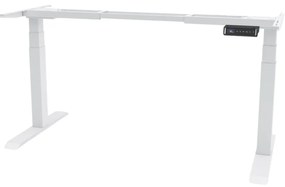 TerrA8 Pro - cadru de birou reglabil 3 trepte de inaltime, H 64-129, 2 motoare, senzor de coliziune (Culoare profil: Alb)