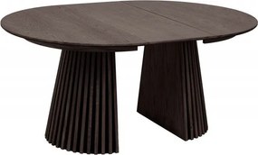 Masa rotunda extensibila Valhalla Wood 120-200cm, stejar inchis
